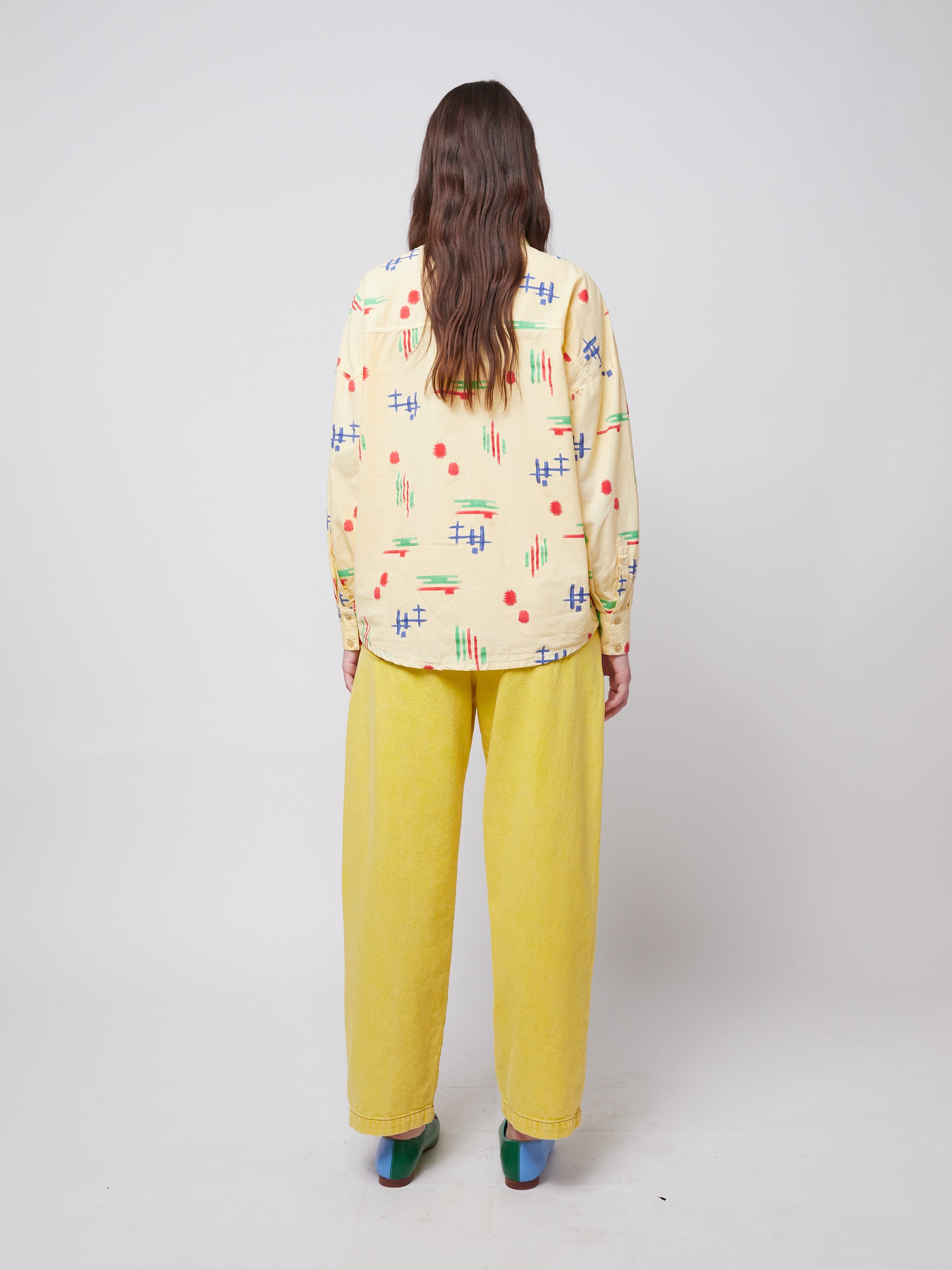 Multicolor print relaxed shirt