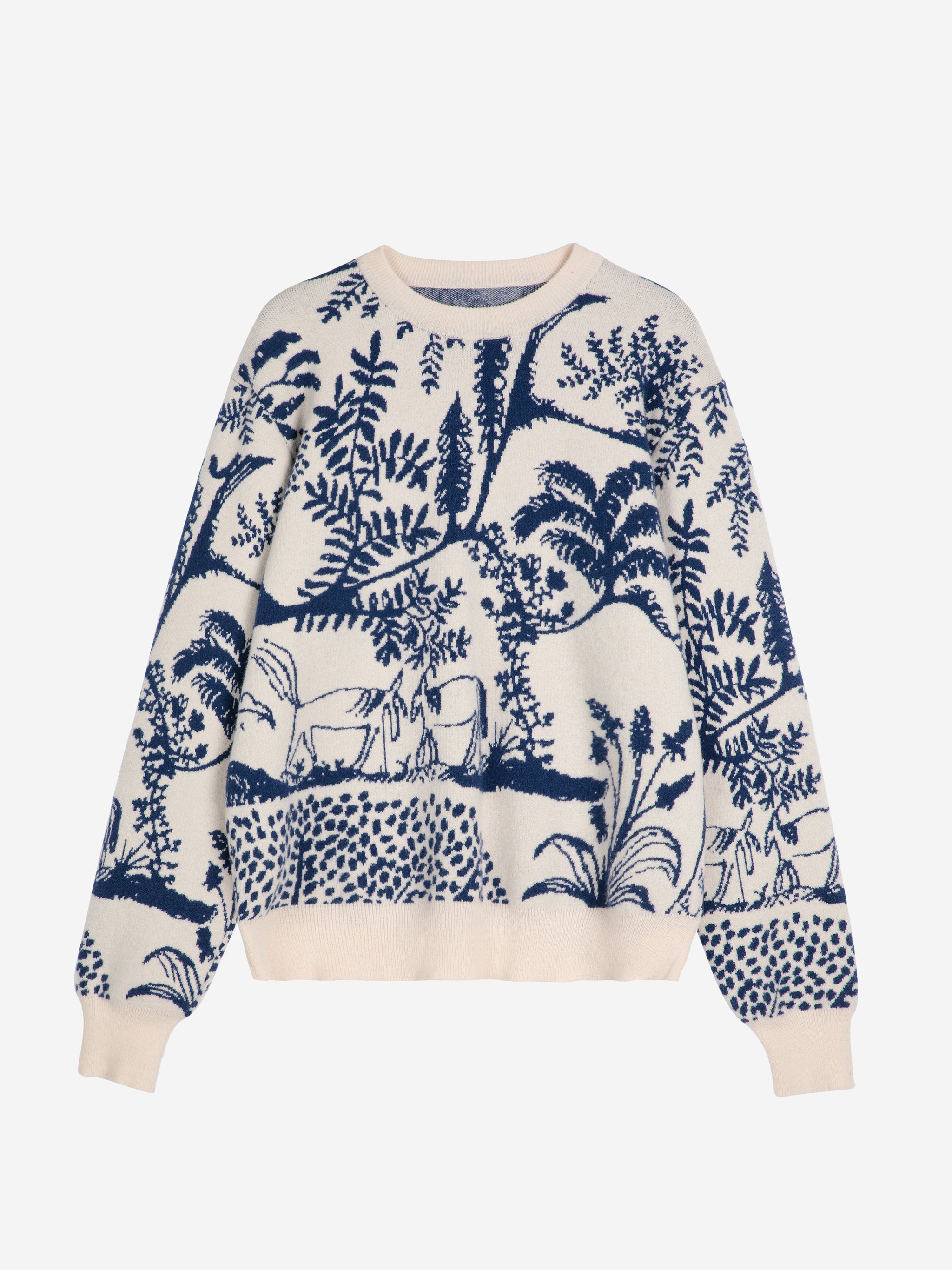 Wonderland jacquard straight fit jumper