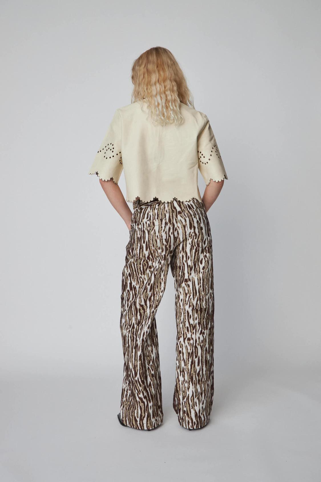 Leopard Jacquard Pants