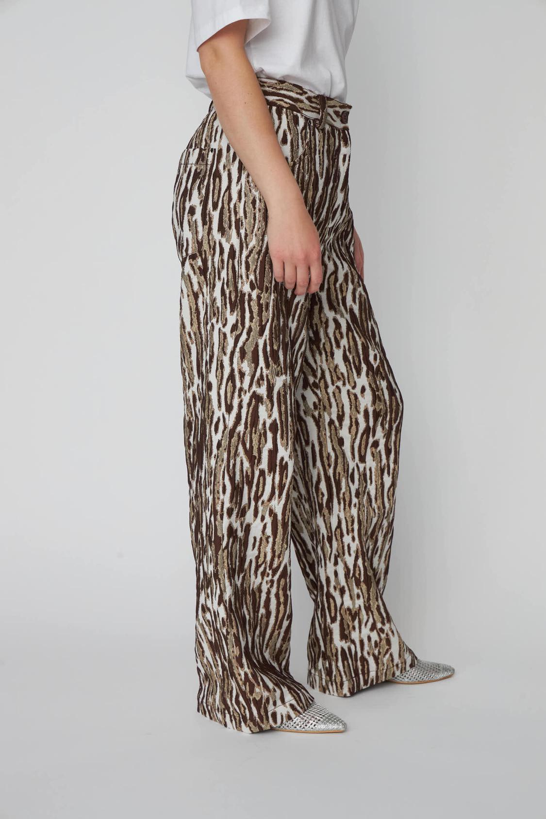 Leopard Jacquard Pants