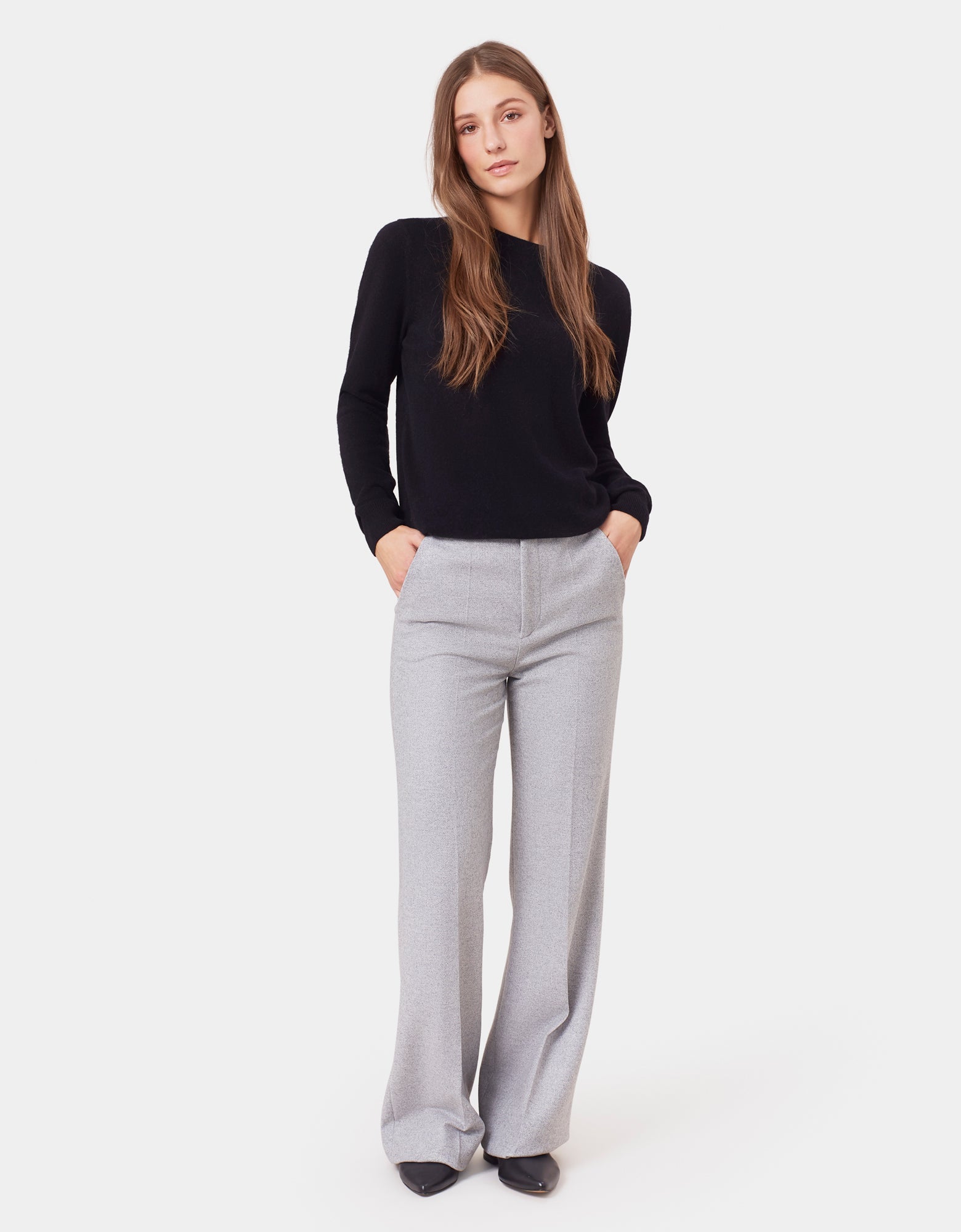 Women Light Merino Wool Crew