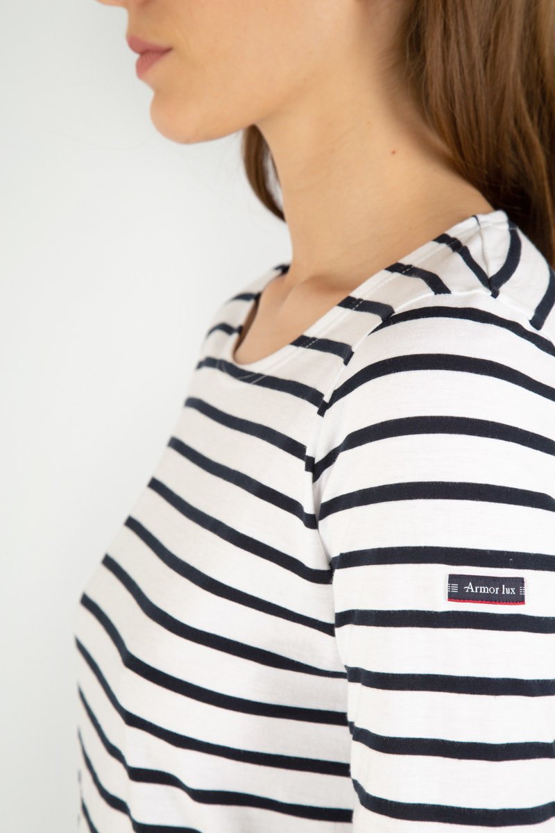 3/4 sleeve Breton striped shirt