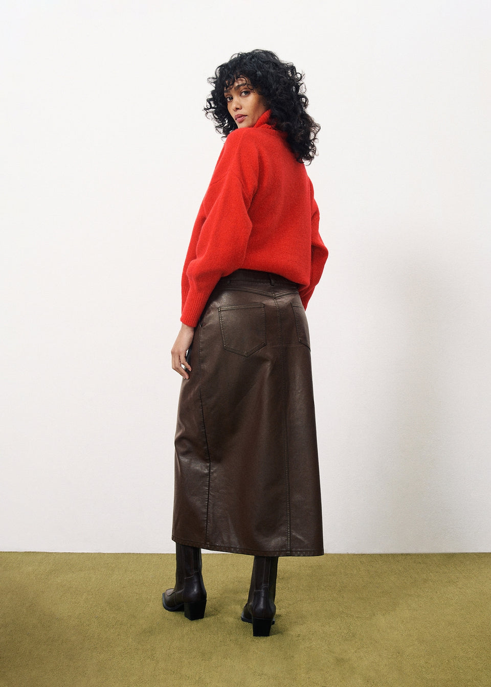 NASSIA brown skirt