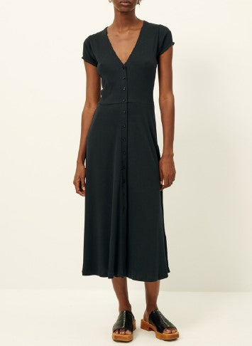 NEA buttoned mid length dress