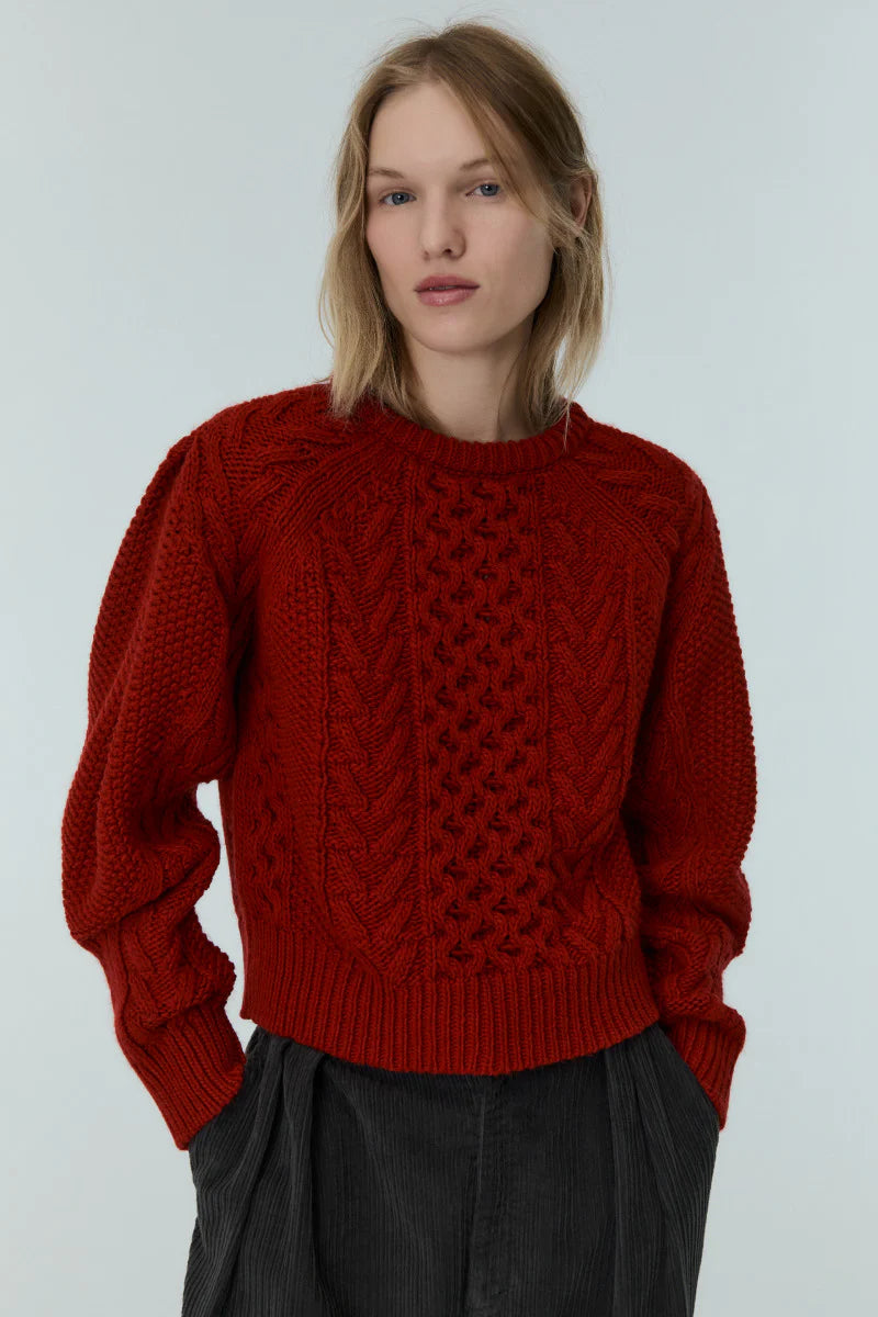 TIBET woman jumper Ruby Dusk